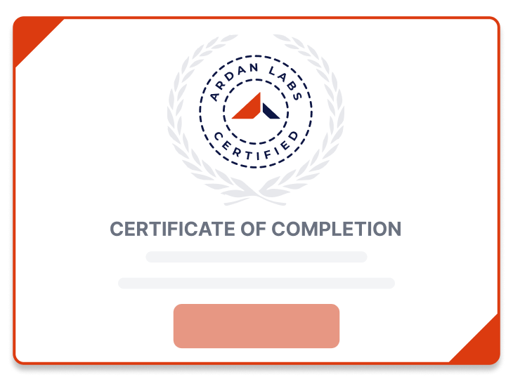 Certificate of completion (placeholder)